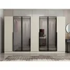 Hanah Home ormar sa reflektujućim staklom Nisa 20623, 315 cm, peščar