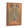Paperblanks Hafiz’s Peacocks, brezčrtni, midi, trde platnice