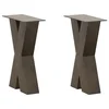 Noge za klub stolić X-oblik 2 kom Prirodni čelik 28 x (42-43) cm Čelik
