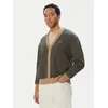 Lacoste Pletena jopica AH8567 Rjava Relaxed Fit