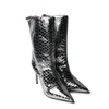 SCHUTZ Ženske čizme S212500028-007, Srebrne boje