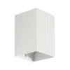 FARO 40534 - Zidno svetlo SOLE 1xGU10/8W/230V, belo, rebrasto, četvrtasto