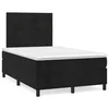 vidaXL vidaXL Box spring postelja z vzmetnico črna 120x190 cm žamet, (21128692)
