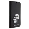 Maska Karl Lagerfeld Saffiano BP Nft Karl&Choupette za iPhone 15 Pro Max crna