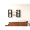 HANAH HOME Zidna polica Bambi White Anthracite