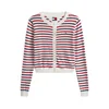 Tommy Jeans Pletena jopa ESSENTIAL mornarska/rdeča/bela