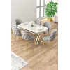 Hanah Home Trpezarijski set, 7 komada, Sivi
