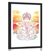 Plakat s paspartujem hinduistični Ganeša - 60x90 no frame