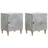 vidaXL Nočna omarica 2 pcs Betonsko siva 43 x 34,5 x 50 cm