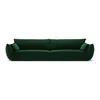 Temno zelena žametna sedežna garnitura 248 cm Vanda – Mazzini Sofas