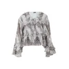 VERO MODA Bluza VMTARA svetlo modra/črna