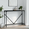 Konzolni stol crni 102 x 22,5 x 75 cm od konstruiranog drva