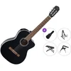 Takamine GC2CE Premium SET 4/4 Black Klasična kitara z elektroniko