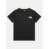 THE NORTH FACE Majica TEEN  črna / bela