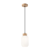 Luster na kablu HARMONY 1xE27/15W/230V prečnik 14 cm bela/hrast