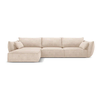 Bež kotni kavč (levi kot) Vanda - Mazzini Sofas