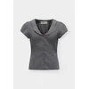 HOLLISTER Bluza siva/bela