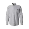 WRANGLER Srajca OXFORD SHIRT pegasto siva