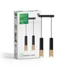 Green tech LED visilica gu10 x2 crno-zlatna ( velora-2 )