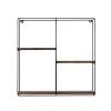 Hanah Home Lilac Zidna polica, Braon-crna