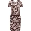 Ragwear Poletna obleka Baomi Tropic Youmodo kremna/temno rjava