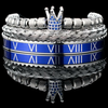 Zapestnice Gergana - Srebrna / Modra KP34387