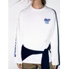 Pull&Bear Majica temno modra/bela