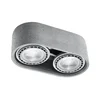Sollux SL.0882 - Plafonsko svetlo BASIC AR111 2xGU10/40W/230V beton