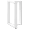 Vidaxl Noge za jedilno mizo v obliki črke T, 2 kosa, bele barve, 50x35x(72-73) cm, jeklo