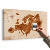 Slika na pluti retro zemljevid Evrope - 120x80 transparent