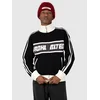 Prohibited Letterman Knit Pullover black