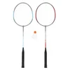 Northix Komplet za badminton, 2 jeklena loparja + loparji