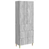 Vidaxl Set omar 2 szt. Siva Sonoma 66 x 34,5 x 90 cm Inženirski les