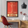 Wallity Uramljena slika Brazil, 35x45 cm