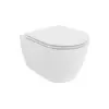 Mexen Carmen wc školjka Rimless s počasnim zapiranjem slim, duroplast, belo sijaj - 30880300