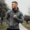 GymBeam ?????? Zipper Hoodie Grey Black