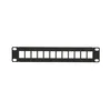 Extralink 12 Port 10 Patcpanel, Modular, 12 ports,Crni,Metal