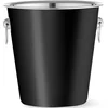 Bar Up Vedro za led za šampanjec, jeklo, 3,3 l, premer 220 x 190 mm - črno