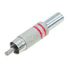 Kovinski RCA priključek rdeč 93-571-