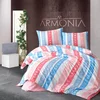ARMONIA Posteljina bračna 100% pamuk, Plavo-roze