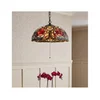 Quoizel QZ-LARISSA-P - Luster na lancu Tiffany LARISSA 3xE27/60W/230V