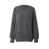VERO MODA Pulover VMLEAF temno siva