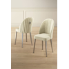 HANAH HOME Set 6 stolica Mara Cream Chrome