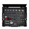 Wiha 44685 set gedora i bitova, 1/4 i 1/2, 60 delova, u L-Boxxu
