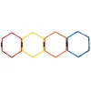 Merco Multipack 4pcs Agility Hex Hexagon oranžna
