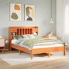 Krevet s regalom za knjige bez madraca 160x200 cm od borovine