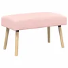 Vidaxl klop Enobarvno Roza 80 x 40 x 46 cm Bouclé