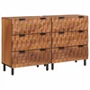 Kreveta 2 pcs Finš acacije smeđa 60 x 33 x 75 cm