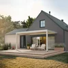 Bioklimatska pergola Ancora Stenska, 3,5 x 5 m, Bela, Električni