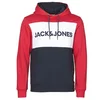 Jack Jones Puloverji JJELOGO BLOCKING Rdeča